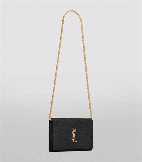 Shop Saint Laurent Cassandra Chain Wallet .